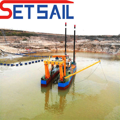 Sand Cutter Suction Dredging Machinery with Pump Discharge / Suction Pipe 200-900mm