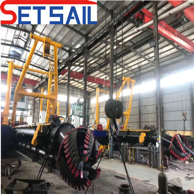 Powerful Cumins 100kw Engine 8inch Cutter Suction Lake Mud Dredger for Sand Dredging