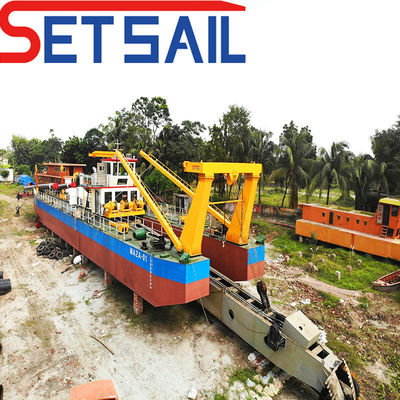 Customized Diesel Engine Cutter Suction Dredging Ship Ideal for River Sand Pumping