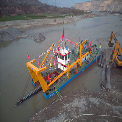 500-5000m Discharge Distance Cutter Suction Pump Sand Dredger with Pressure Meter