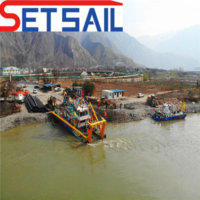 Cutter Suction Dredging Boat for Dredging Depth of 15 Meter and Height of 2.2 Meter