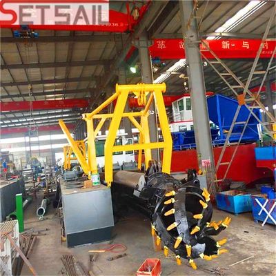 Double Diesel Engine River Sand Dredger with ISO Certification Total Length 17 M-60 M