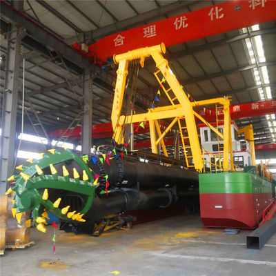 Diesel Engine Amphibious Cutter Suction Dredger with Hydraulic Winch and Spud Carrier