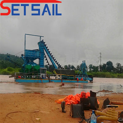 Chain Bucket River Gold and Diamond Mining Machinery with 172PCS-200PCS Chain Quantity
