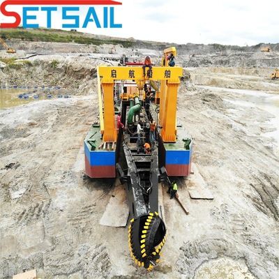 Fada Gerbox 8 Inch Cutter Sucion Dredger with 1.5m Height and Hydraulic Diesel Engine
