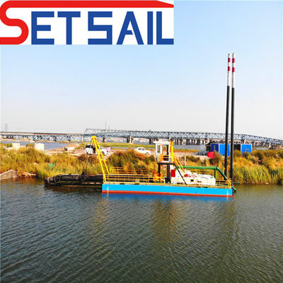 1.5m Height Cyclone Type 8 Inch Cutter Suction Dredge Sand Vessel with Anchor Boom