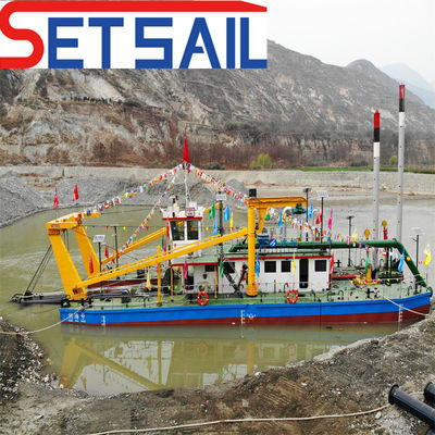 Diesel Power Type 10inch Water Flow 1500m3 Cutter Suction Dredger for River Samples