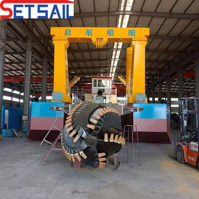 Diesel Power Type 10inch Water Flow 1500m3 Cutter Suction Dredger for River Samples
