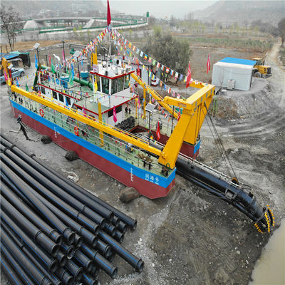 Customized 10m Dredging Depth Water Flow 1500m3 Cutter Suction Dredger for Bangladesh
