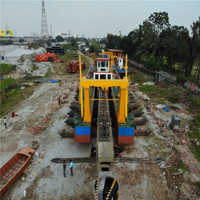 Customized 10m Dredging Depth Water Flow 1500m3 Cutter Suction Dredger for Bangladesh