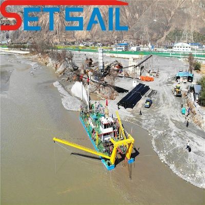 2000m3 Water Flow Hydraulic Diesel 12 Inch Cutter Suction Mud Dredger with 50m Head