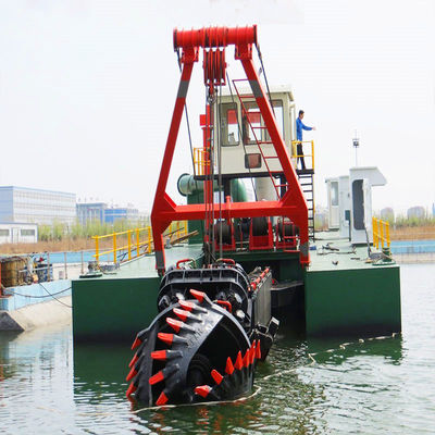 16 Inch Sand Pump Cutter Suction Dredger with 70kw Cutter Head Power and Anchore Rod