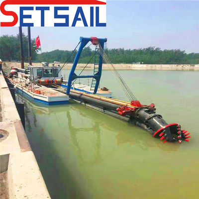 Maximum Dredging Depth 13 Meter 16 Inch Cutter Suction Dredger with Cummins Generator