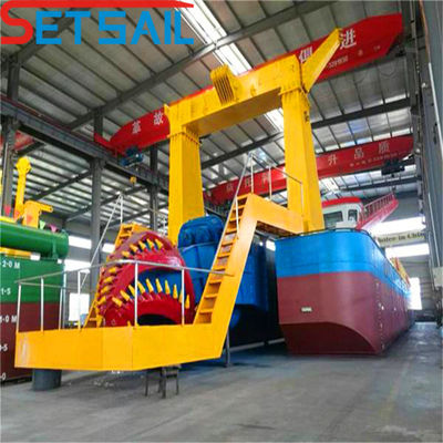 6-20mm Bottom Plate Thickness Pump Cutter Suction River Sand Dredger with Cat Engine