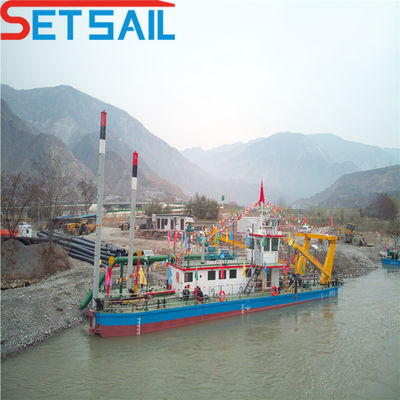 6-20mm Bottom Plate Thickness Pump Cutter Suction River Sand Dredger with Cat Engine