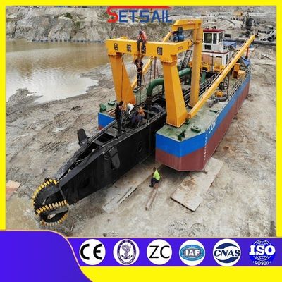 Siemens PLC Cutter Head Cutter Suction Dredger with Flow Meter Diesel Power Type