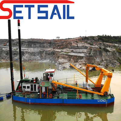Customized Request for Hydraulic Cutter Head Diesel Engine Pump Sand Dredging Machine