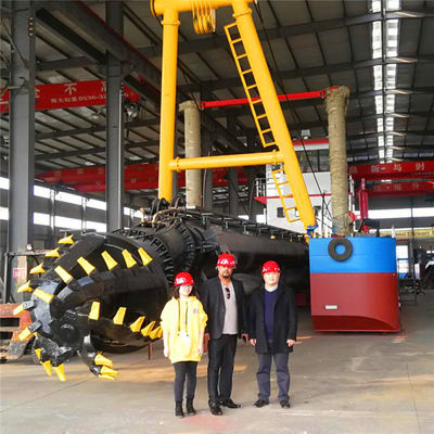 450-20000m3 Water Flow Anchor Boom Cutter Suction Mud Dredging Machine with Flow Meter