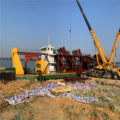 Power Type Diesel Hydraulic Control Cutter Suction Dredging Machinery for River Gold