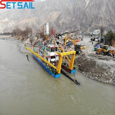 12 Inch Cutter Suction Mud Dredger with 108kw Diesel Power and Heavy Duty Cutter Head