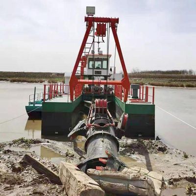 Double Sand Pump Cutter Suction Dredger Machinery with Diesel Engine 28-1000t Total Weight