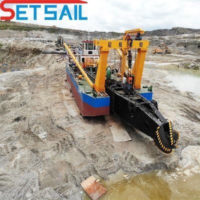 High Capacity Hydrocyclone Cutter Suction Sand Dredger Machinery with Underwater Pump