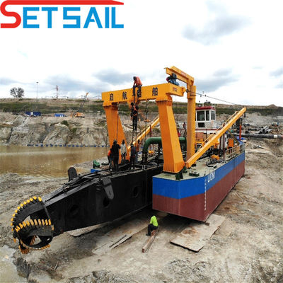 High Capacity Hydrocyclone Cutter Suction Sand Dredger Machinery with Underwater Pump