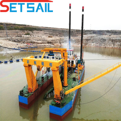 High Capacity Hydrocyclone Cutter Suction Sand Dredger Machinery with Underwater Pump