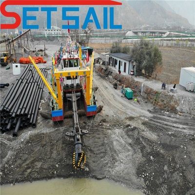 Siemens PLC System Diesel Engine Sand Dredger Used in River for Customized Needs