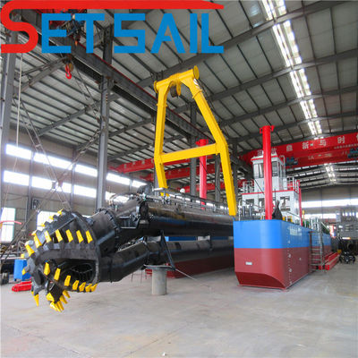 Siemens PLC System Diesel Engine Sand Dredger Used in River for Customized Needs