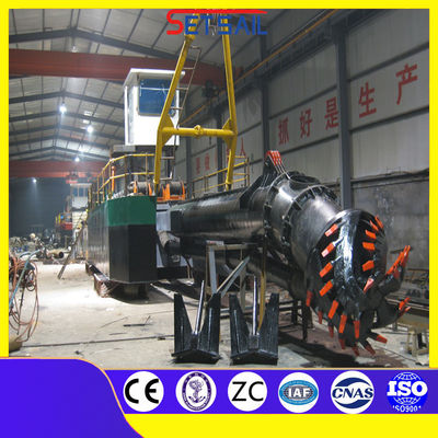 10 Inch Cutter Suction Lake Sand Ship with Total Width 5.5meter and Water Flow 1500m3