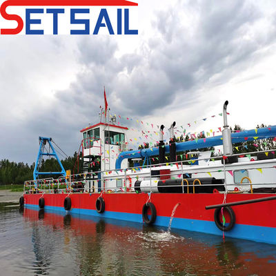 River Sand Digging Equipment Diesel Engine Power Cutter Suction Dredger with Siemens PLC