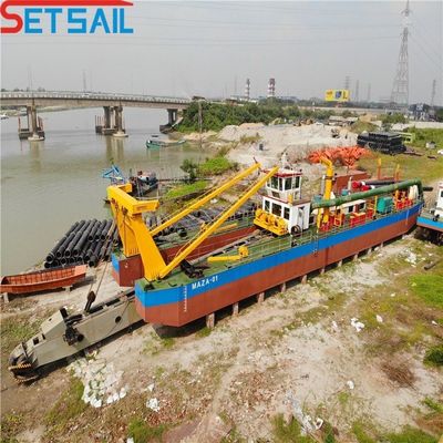 Total Width 5.5meter Customized Made in 8 Inch River Sand Dredger