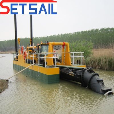 Moving Trolley Optional Small Diesel Engine Cutter Suction Dredger for River and Lake