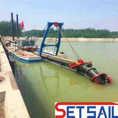 Hydraulic Control Cutter Suction Dredger for Mud Extraction Cummins Diesel Engine