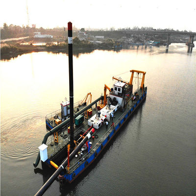 Dredging Depth 8m-30m Set Sail River Sand Cutter Suction Dredger with Hydraulic Pump