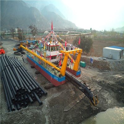 Dredging Depth 8m-30m Set Sail River Sand Cutter Suction Dredger with Hydraulic Pump