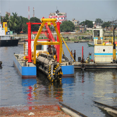Dredging Depth 8m-30m Set Sail River Sand Cutter Suction Dredger with Hydraulic Pump