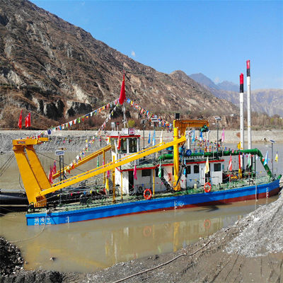 Dredging Depth 8m-30m Set Sail River Sand Cutter Suction Dredger with Hydraulic Pump