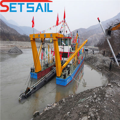 Hydrocyclone Diesel Engine River Sand Dredger with Underwater Pump and CTN Slot Type