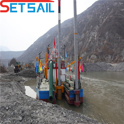 Hydrocyclone Diesel Engine River Sand Dredger with Underwater Pump and CTN Slot Type