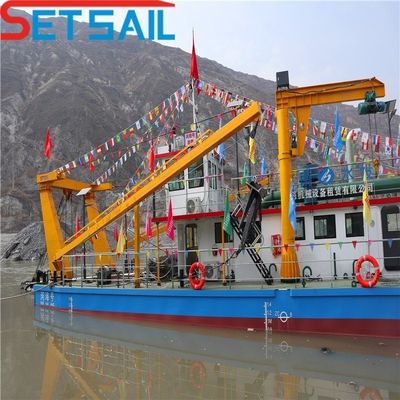 Hydrocyclone Diesel Engine River Sand Dredger with Underwater Pump and CTN Slot Type