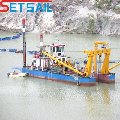 6 Inch Solid Pump Cutter Suction Dredger with 450m3 Water Flow and 3.2meter Total Width