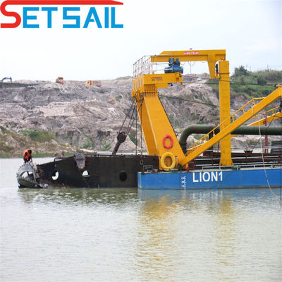 6 Inch Solid Pump Cutter Suction Dredger with 450m3 Water Flow and 3.2meter Total Width