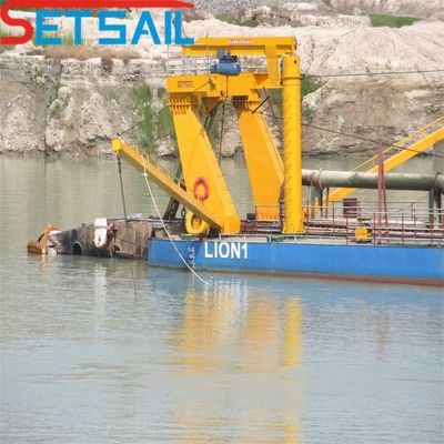 6 Inch Solid Pump Cutter Suction Dredger with 450m3 Water Flow and 3.2meter Total Width