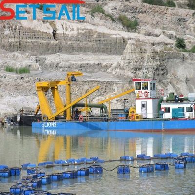 6 Inch Solid Pump Cutter Suction Dredger with 450m3 Water Flow and 3.2meter Total Width