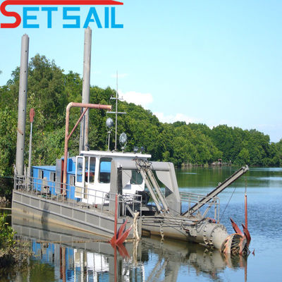 Diesel or Electric Double Underwater Pump Automatic Siemens PLC Cutter Suction Dredger