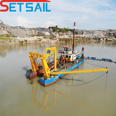 6 Inch Cutter Suction Dredging Boat with Good Capacity and Sand Pump 1 Set Min.Order