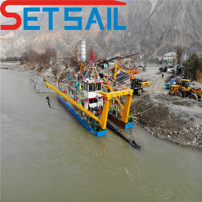 Set Sail Hydraulic Canal Ports Dredging Machine Lakes Dams Cutter Suction Dredger