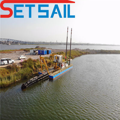 Set Sail Hydraulic Canal Ports Dredging Machine Lakes Dams Cutter Suction Dredger
